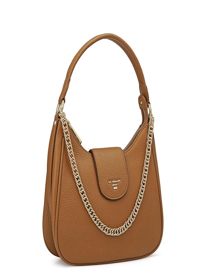 Da Milano Leather Sling Bag for Women - Brown (01682OL) - Image 3
